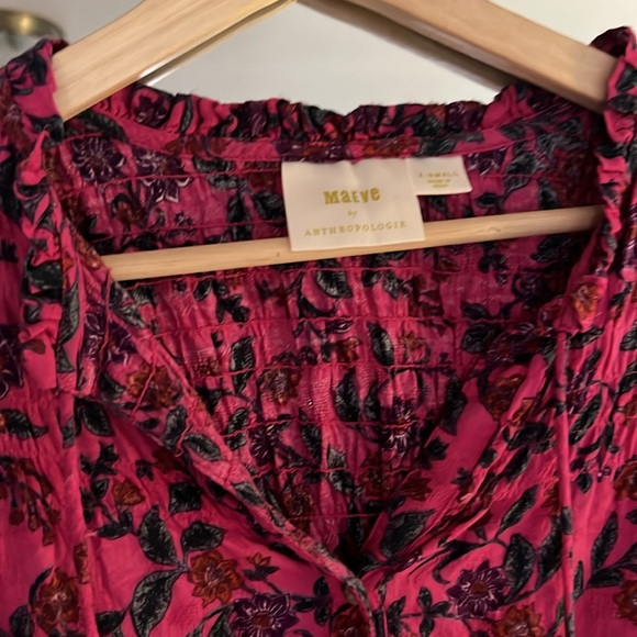 Maeve by Anthropologie floral button down size X-small - Picture 2 of 2